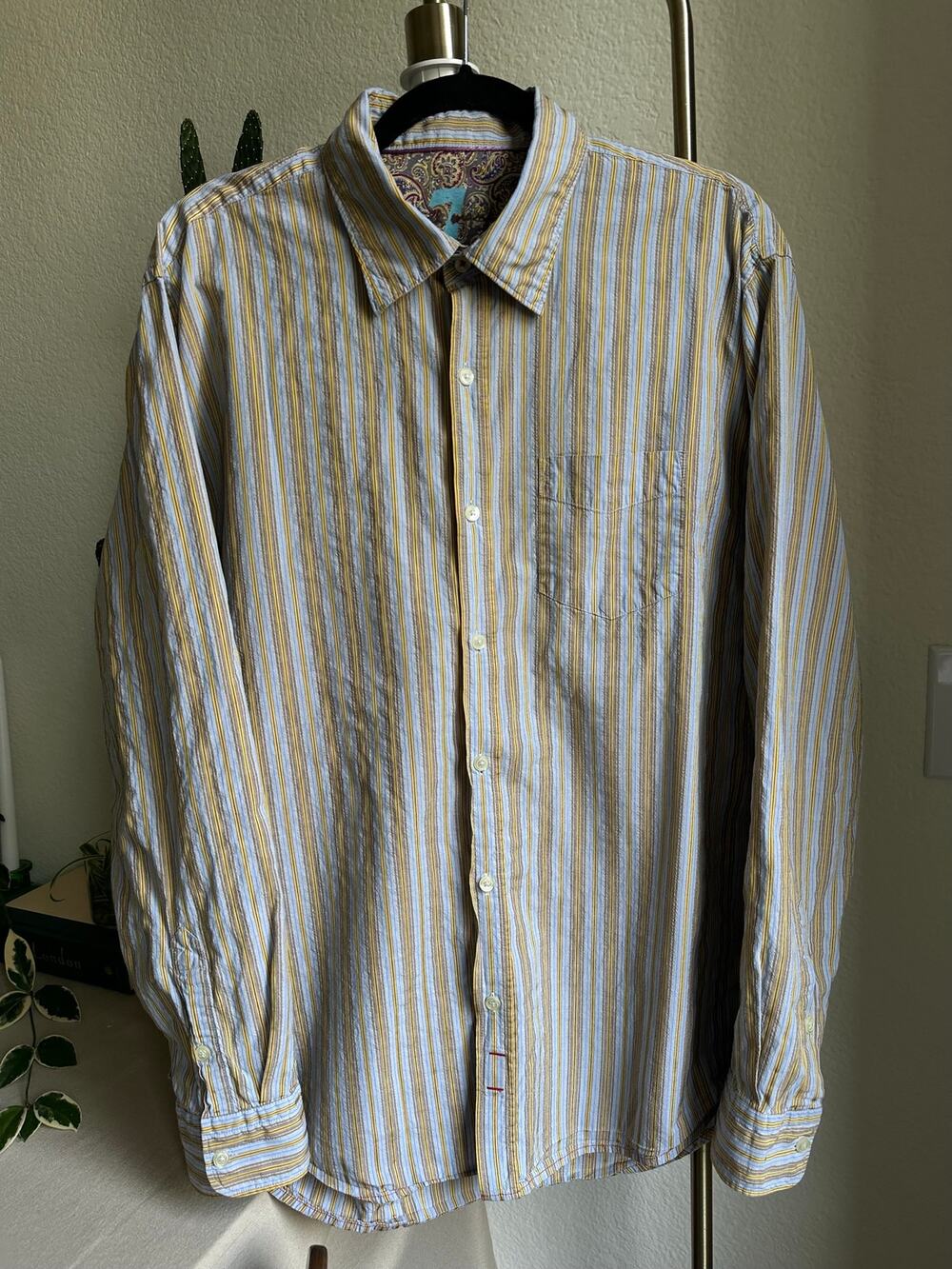 7 For All Mankind Striped Dress Shirt